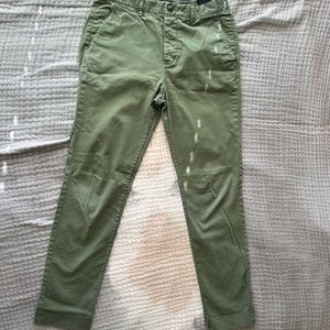 H&M Slim Fit Green Chinos